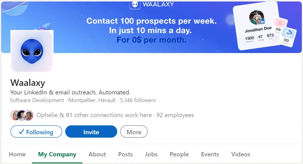 Waalaxy outil automation prospection LinkedIn
