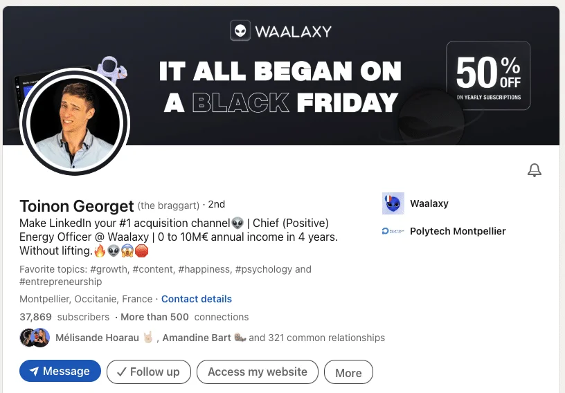 LinkedIn Personal Profile Cover Size