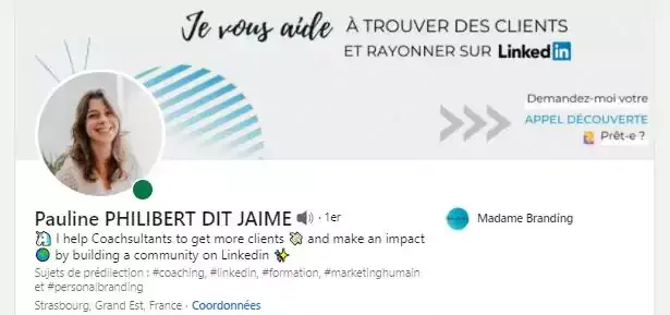 Profil LinkedIn Pauline Philibert Waalaxy