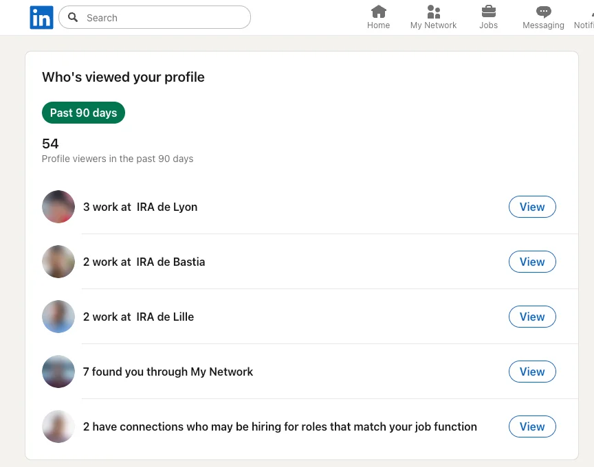profile anonymously on LinkedIn