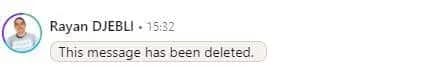 Rayan Djebli message deleted