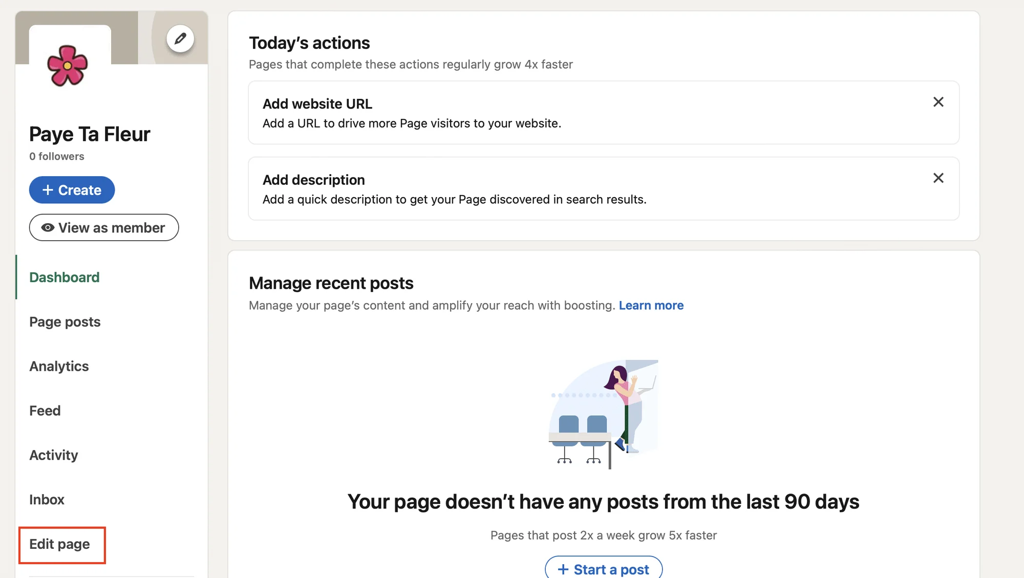 URL do LinkedIn compagny