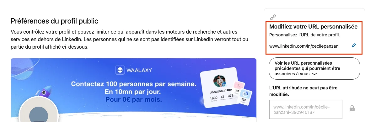URL LinkedIn