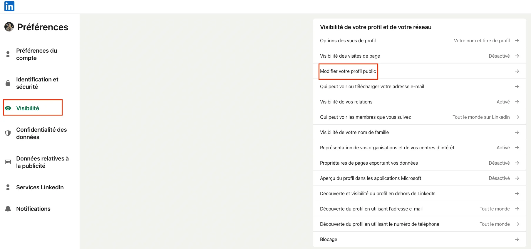 URL LinkedIn