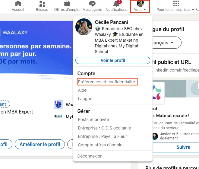 URL LinkedIn