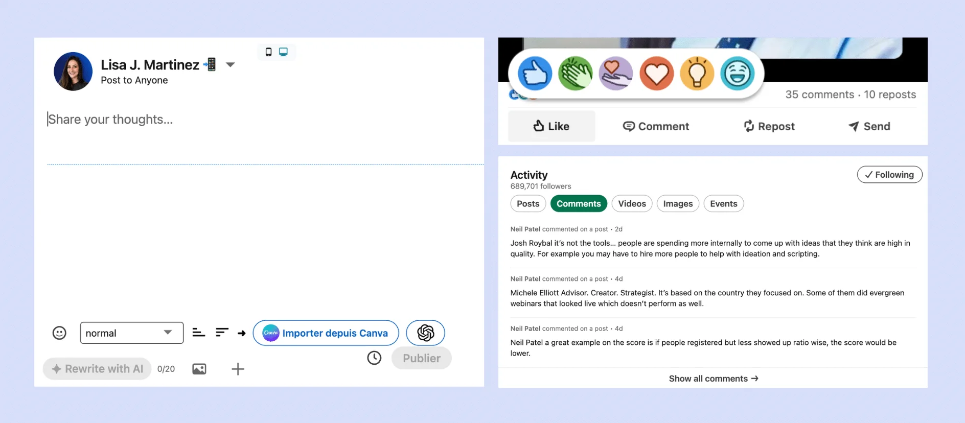 Create engagement to become Top Voice LinkedIn