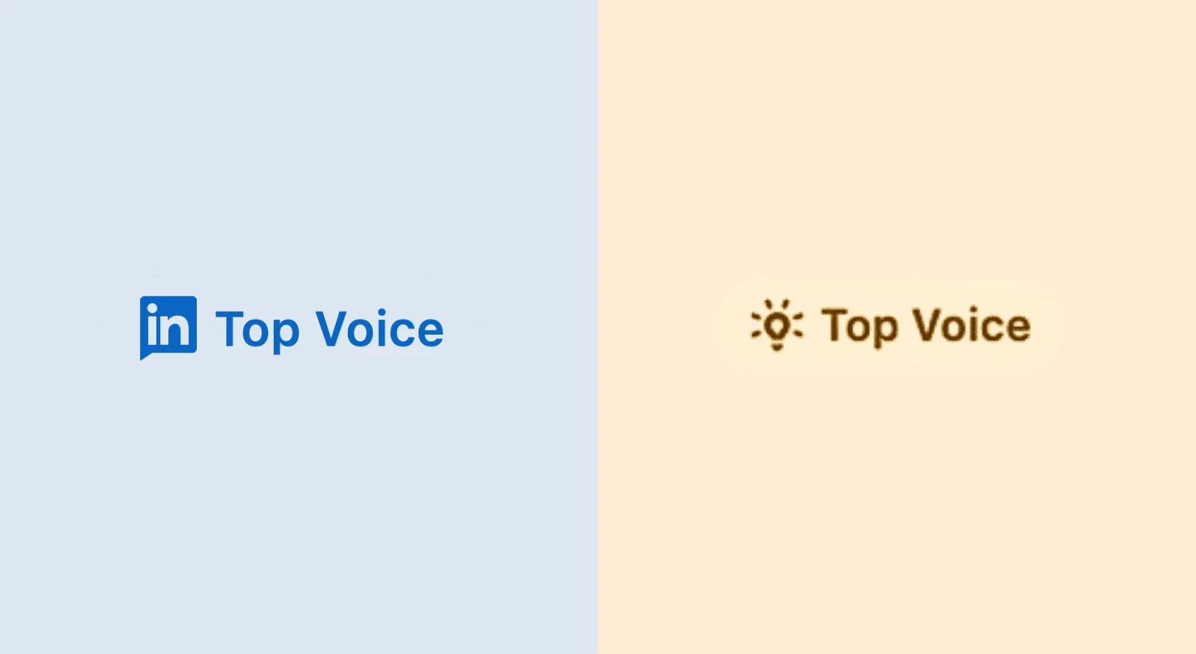 LinkedIn Top Voice badge categories