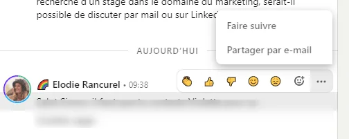 Message LinkedIn Elodie Rancurel Waalaxy