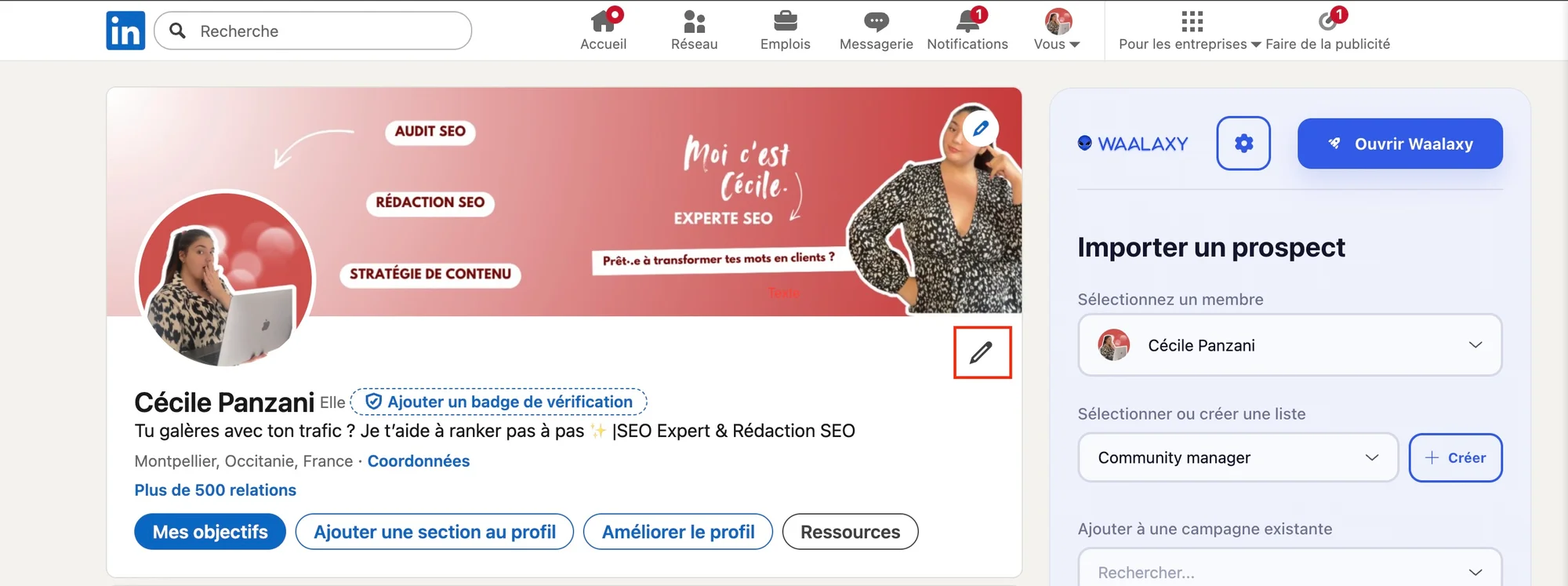 Comment changer un job title linkedIn