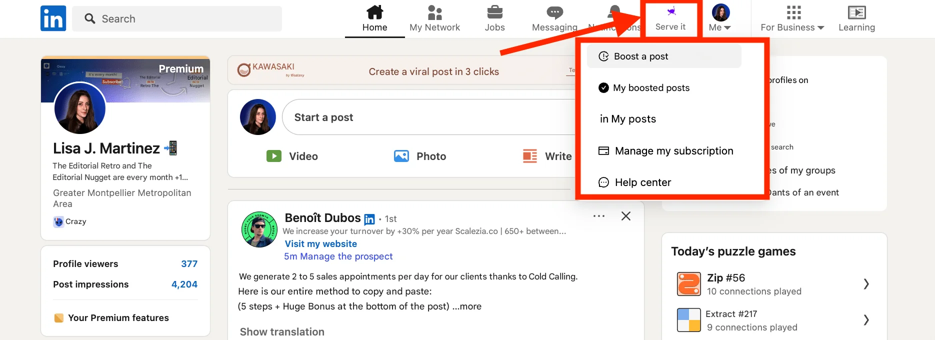 Podawaa LinkedIn extension