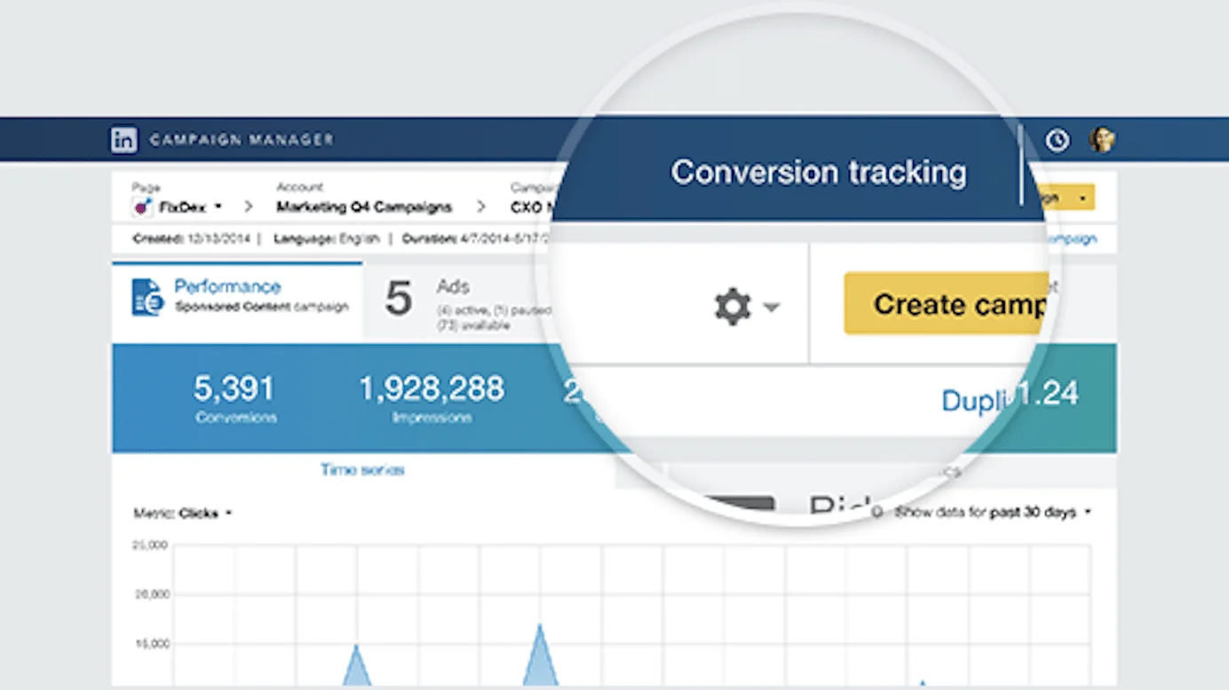 Conversion tracking LinkedIn Campaign Manager