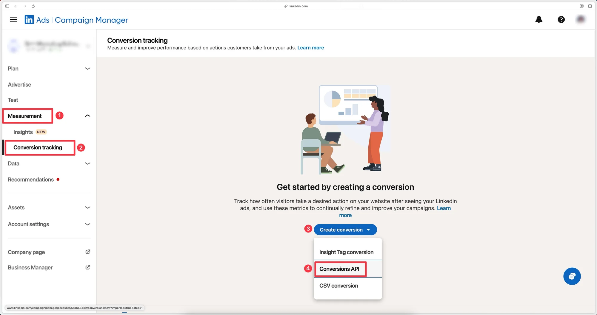 Create a conversion API.