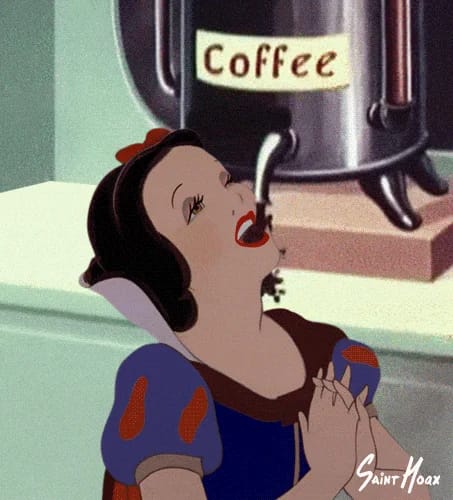 Femme savourant un café chaud vintage
