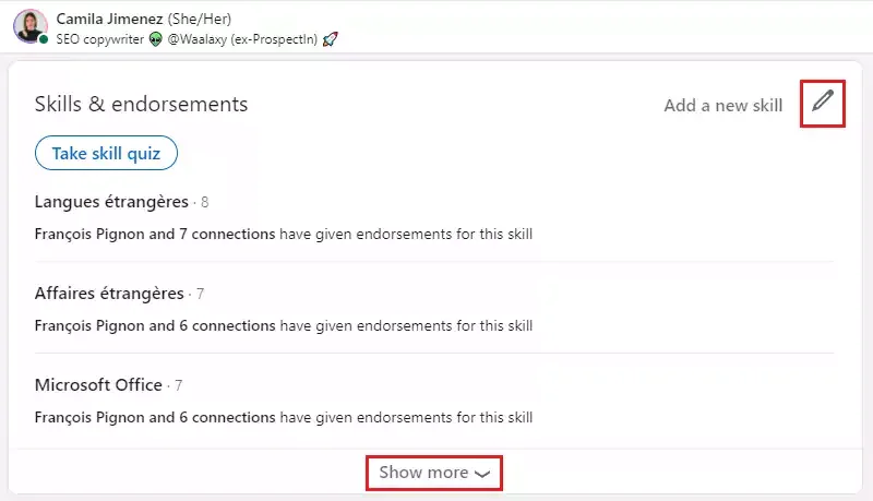 top skills on how to endorse on LinkedIn