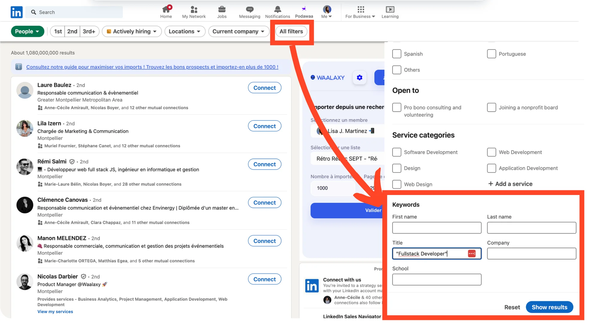 LinkedIn SSI Score Criterion #2 : Find the right people