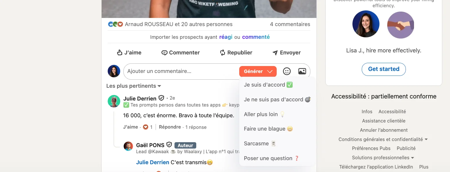 Automatiser la génération de commentaires avec Kawaak