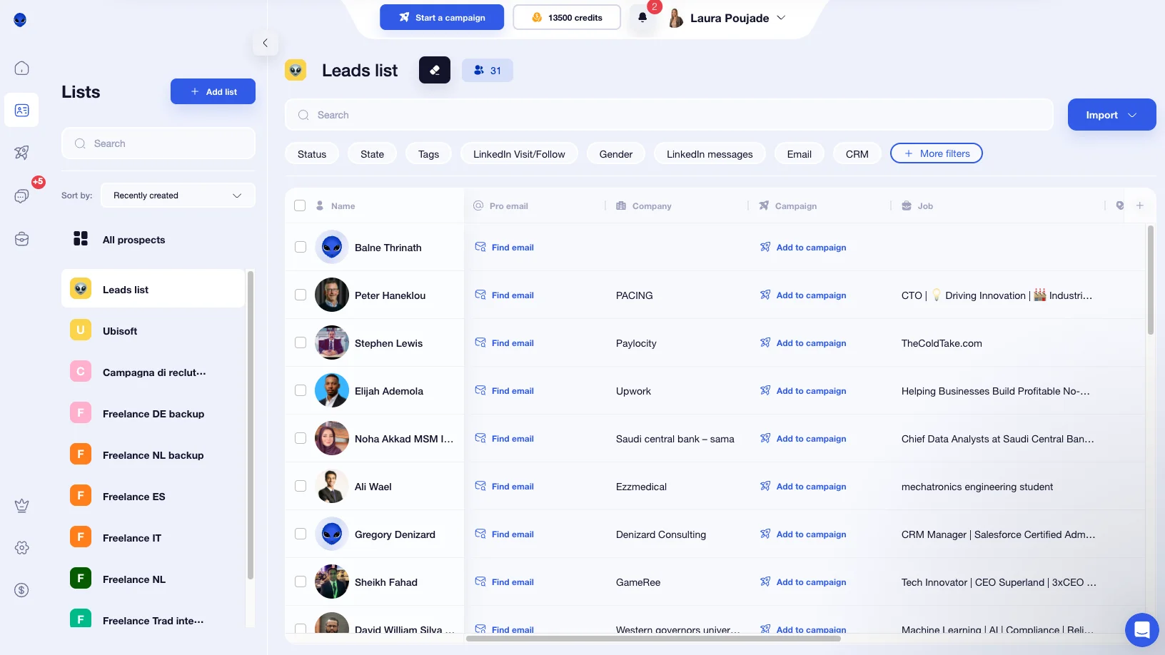 how to get linkedin sales navigator for free with Waalaxy