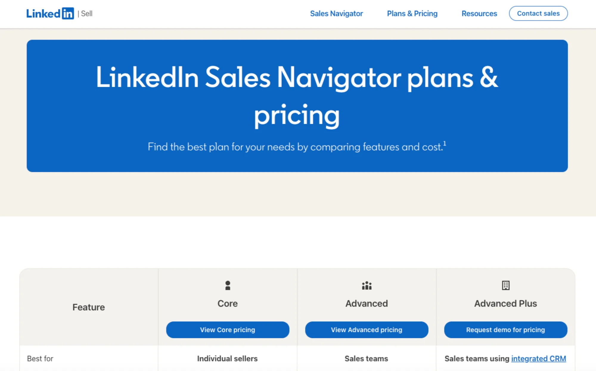 LinkedIn Sales Navigator Subscriptions