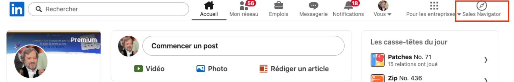 Sales Navigator gratuit