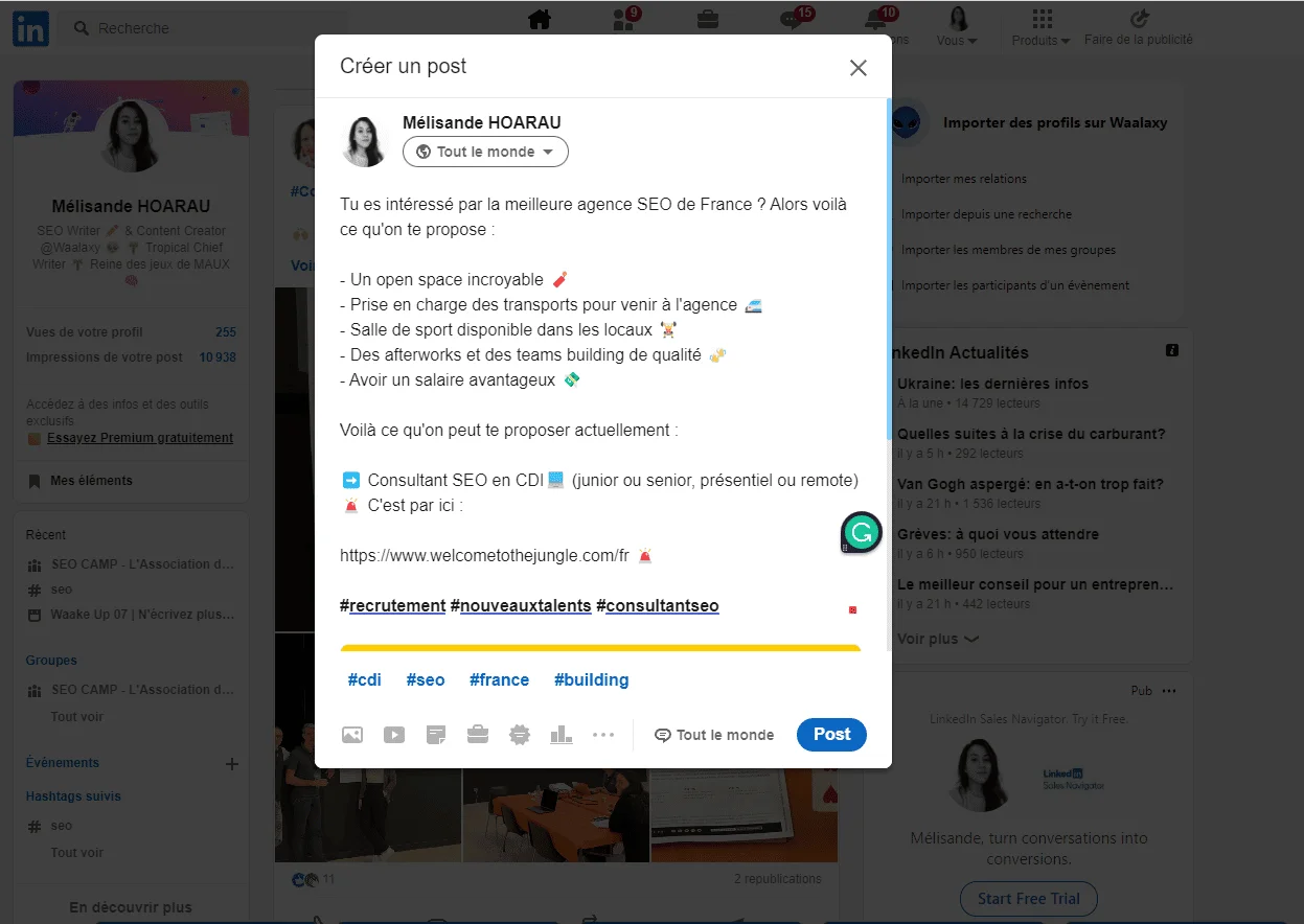 post-recrutement-linkedin