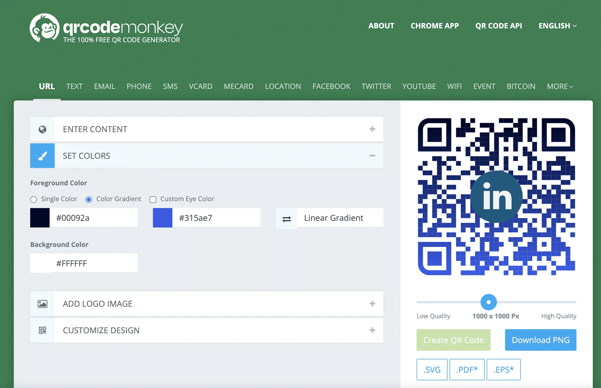 QR code monkey