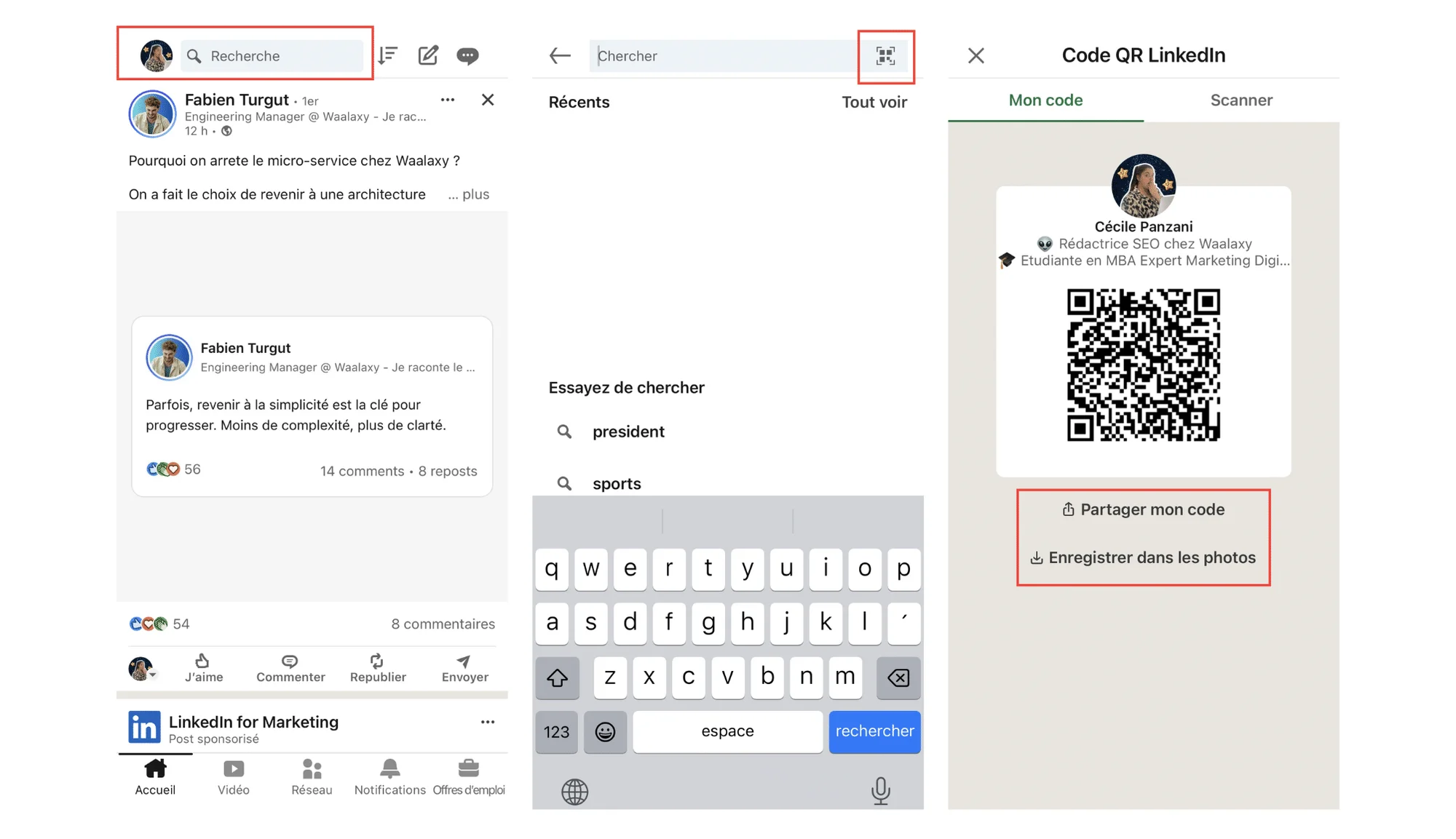 QR code LinkedIn