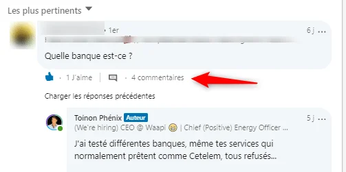 Discussion LinkedIn quelle banque choisir