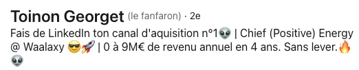Profil LinkedIn Toinon Georget Waalaxy