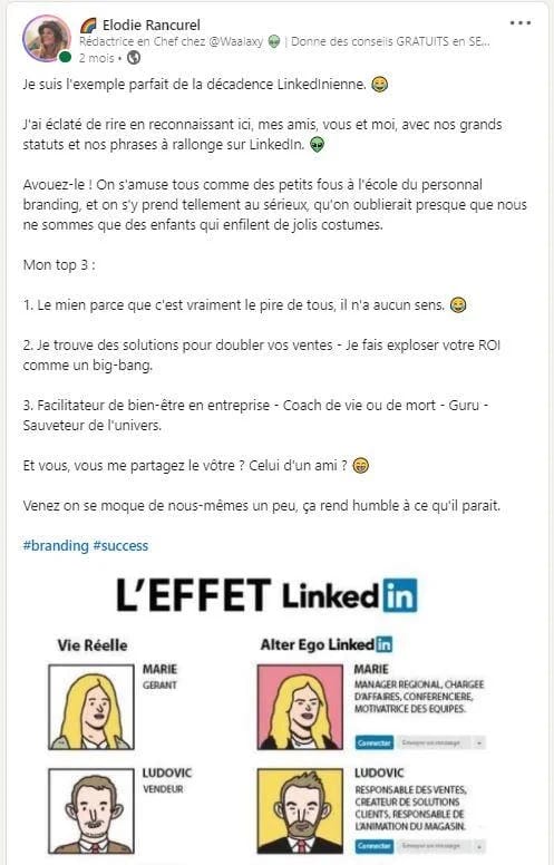 Exemple de post LinkedIn viral 2/