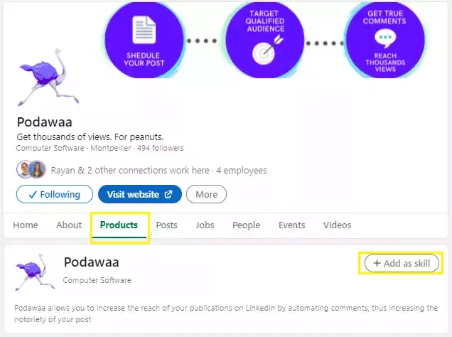 podawaa product page