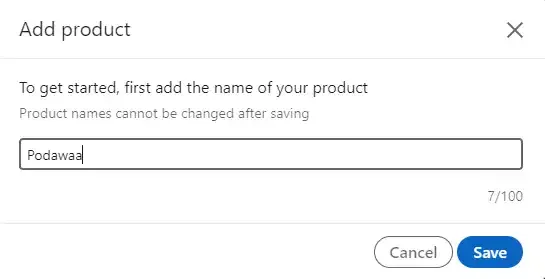 product name LinkedIn