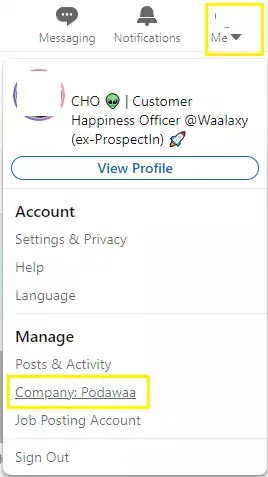 manage linkedin company page