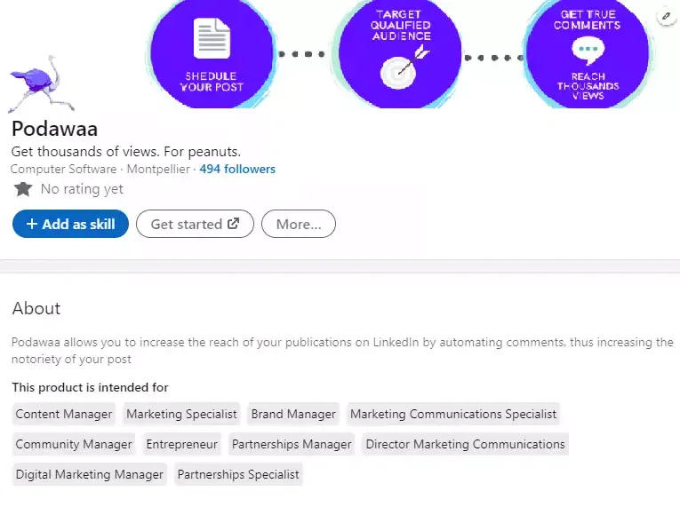 podawaa product page