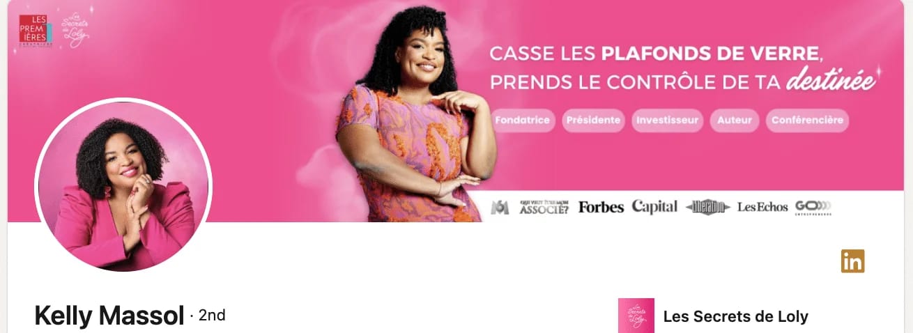 Photo de profil LinkedIn avec un arrière plan coloré