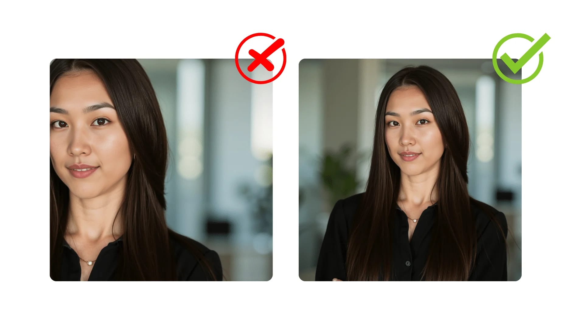 Photos de profil LinkedIn avoir une bon cadrage