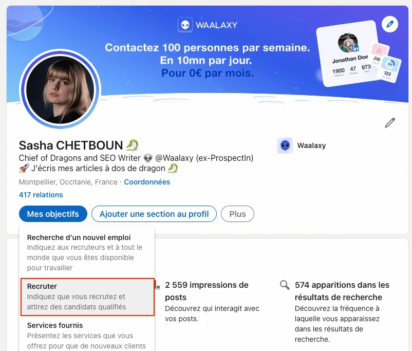 Page LinkedIn de Sasha Chetboun, Chief of Dragons et SEO Writer, Montpellier, Occitanie, France. Profile publicitaire, statistiques d'engagement.