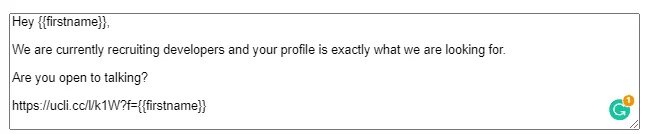 lien raccourci sur LinkedIn via ProspectIn
