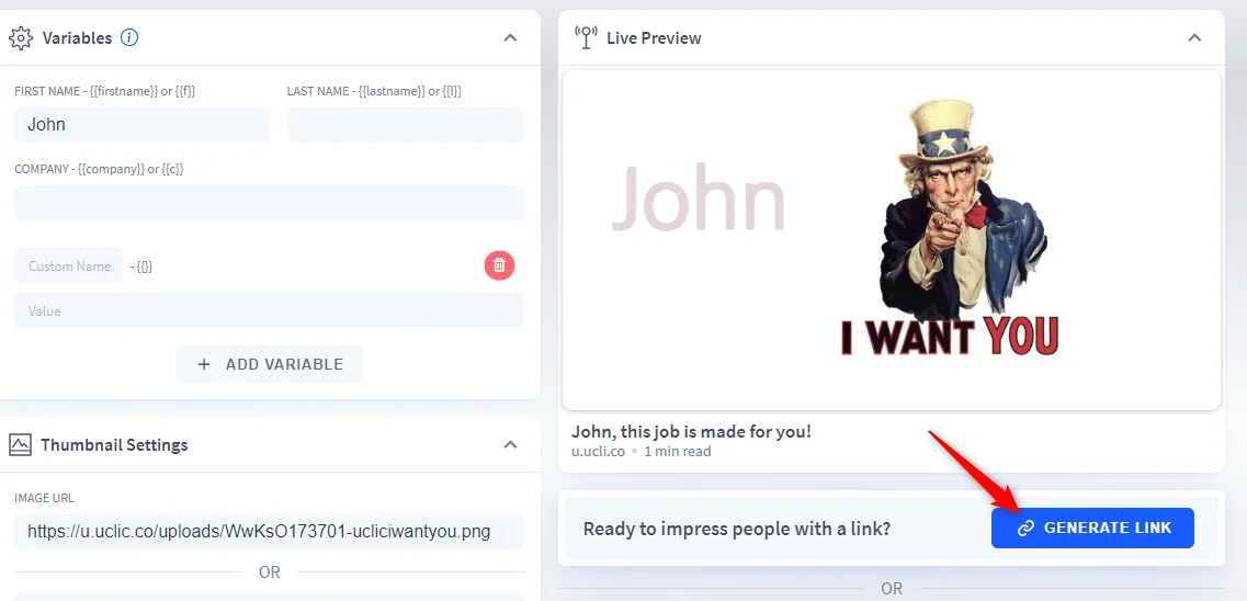 lien complet vs lien raccourci sur linkedin
