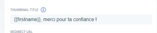 texte avec lien de la miniature d'image
