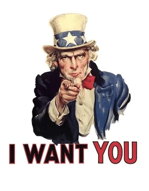 Uncle Sam I want you recruitment