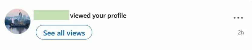 someone viewed your profile on linkedin