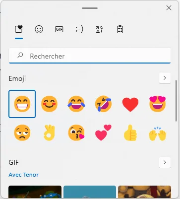 Sélecteur emoji Waalaxy