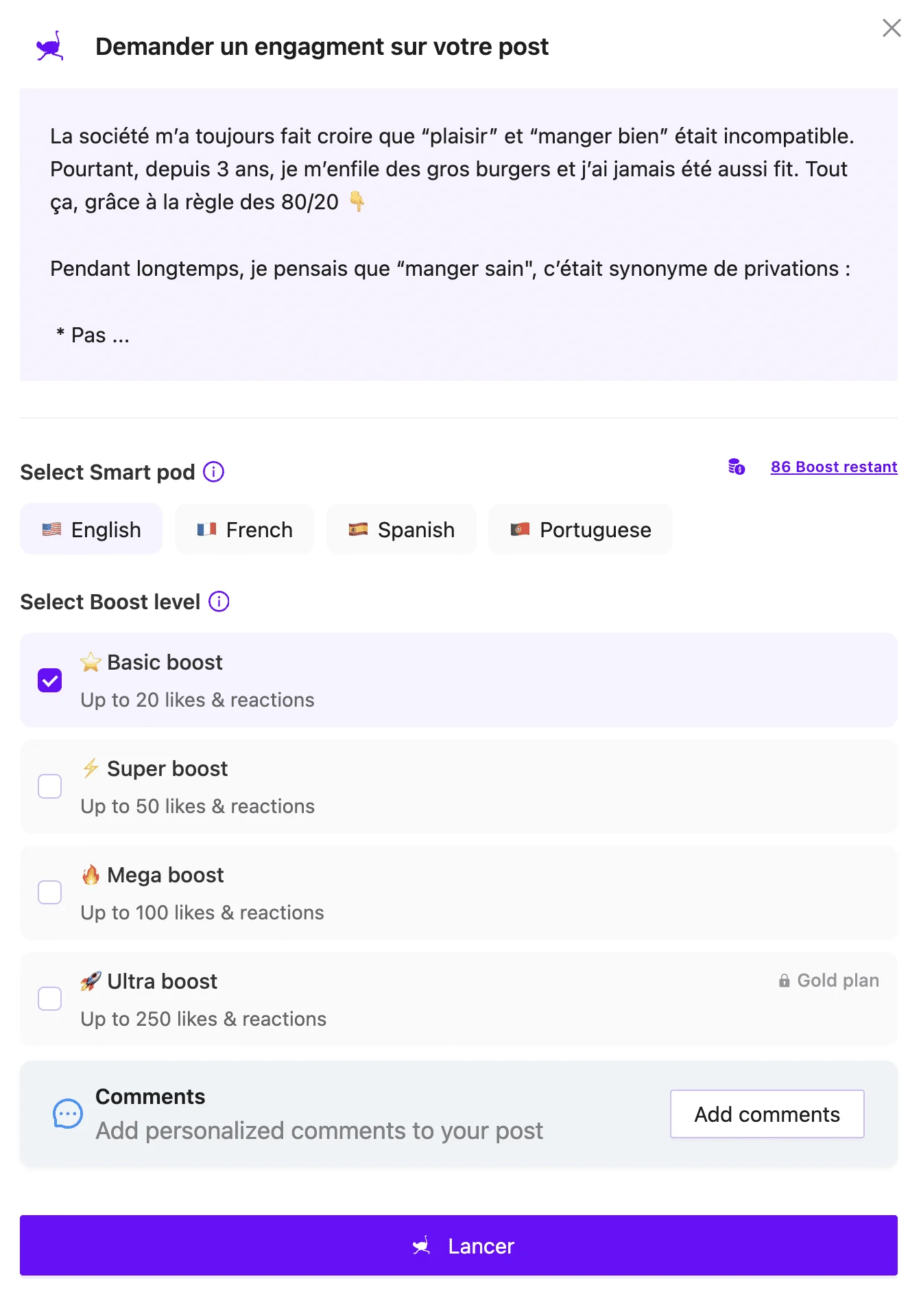 put image post LinkedIn - tool to boost a publication