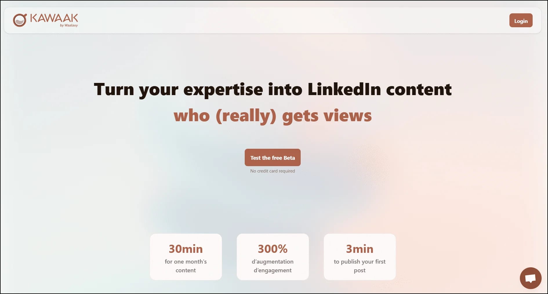 scrivere contenuti su LinkedIn con Kawaak