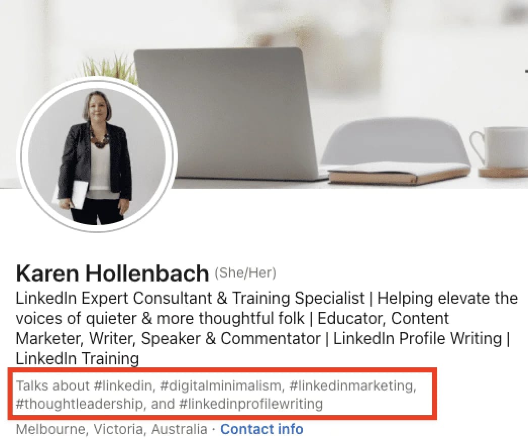 Profil LinkedIn consultant expert Karen Hollenbach