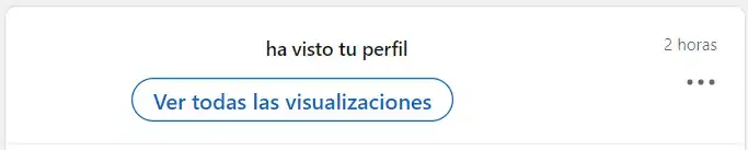 Notification visualisations profil LinkedIn
