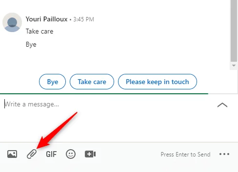 Interface messagerie LinkedIn Waalaxy
