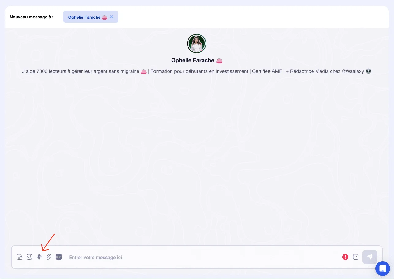 message vocal LinkedIn via waalaxy, outil d'automatisation sur LinkedIn