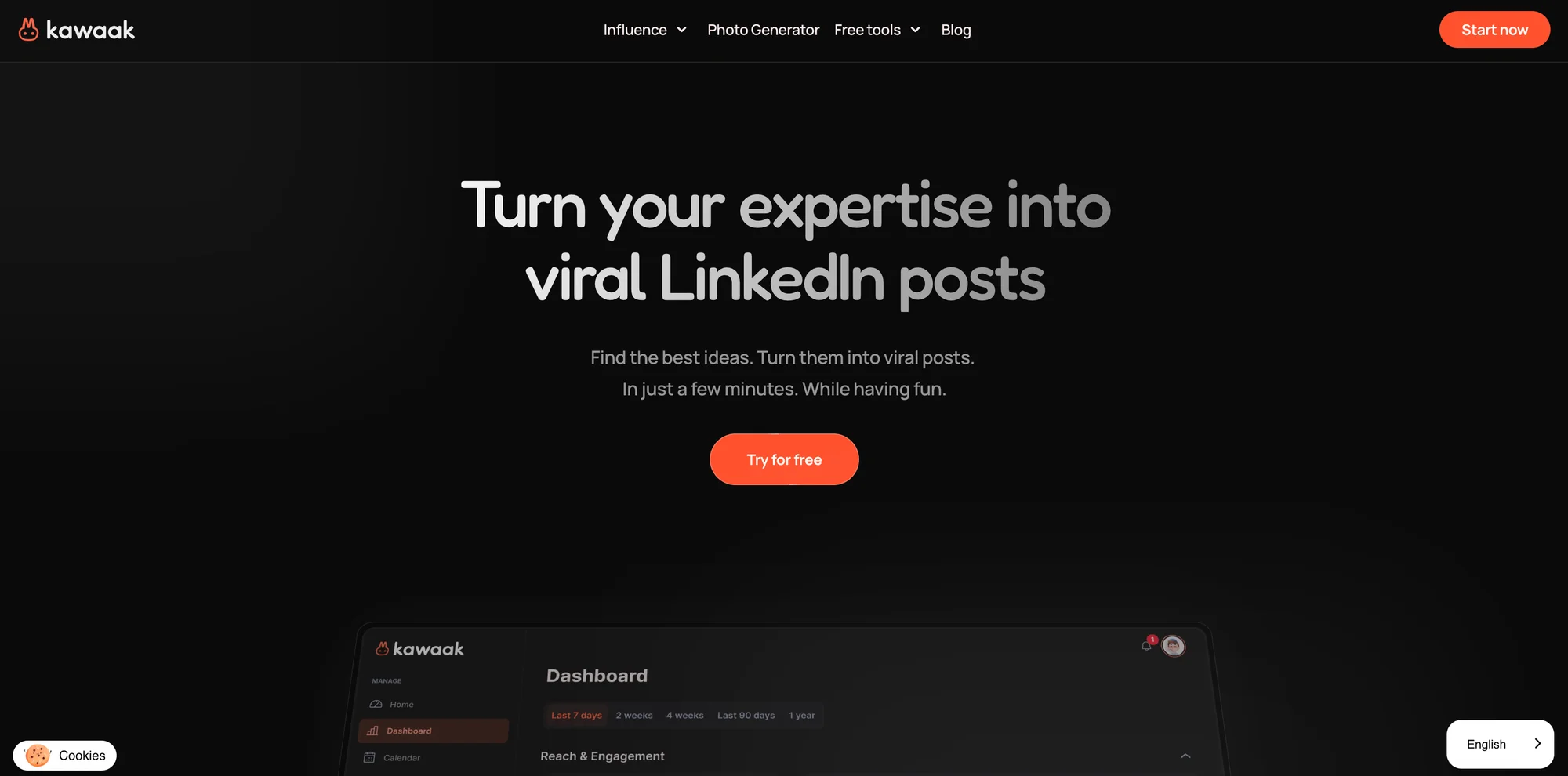 Kawaak: LinkedIn post generator