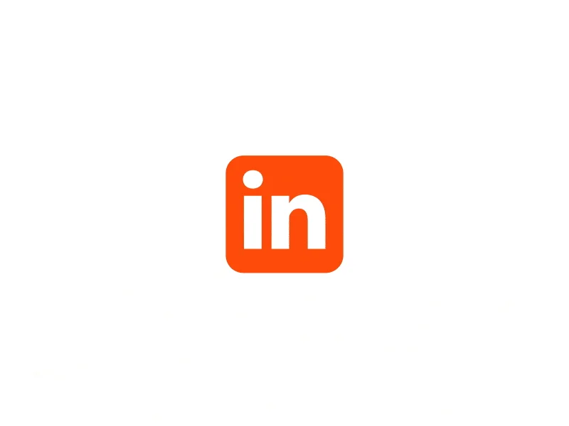 GIF LinkedIn Logo (orange)